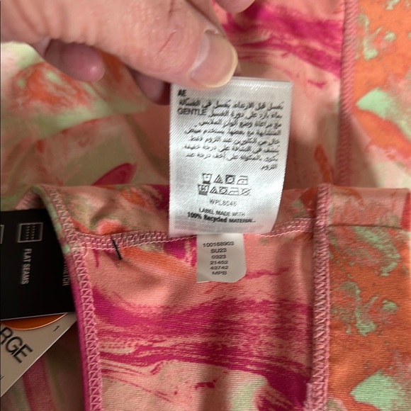 Ideology Pink Shock Tie Dye Low Impact Sports Bra SKU 0034 - Picture 9 of 12